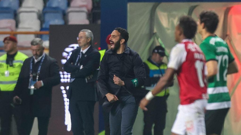 Ruben Amorim no Sp. Braga-Sporting (PAULO NOVAIS/Lusa)