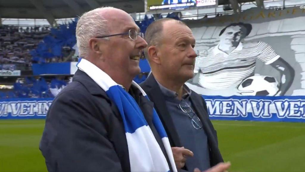 Sven-Göran Eriksson homenageado pelo IFK Göteborg (X: @dplus_sportSE)