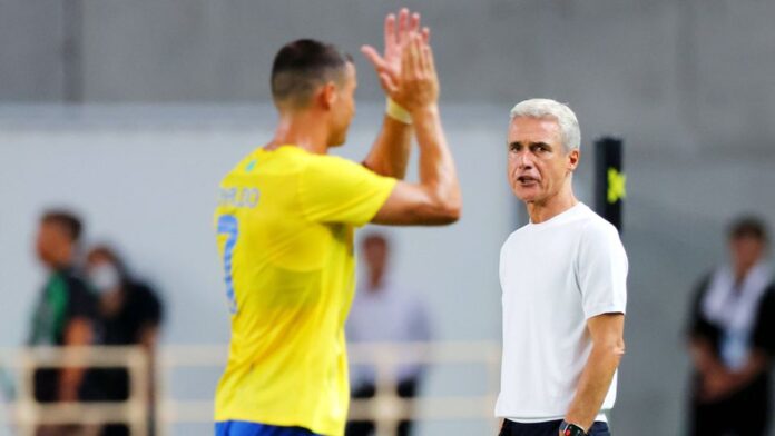 Cristiano Ronaldo e Luís Castro