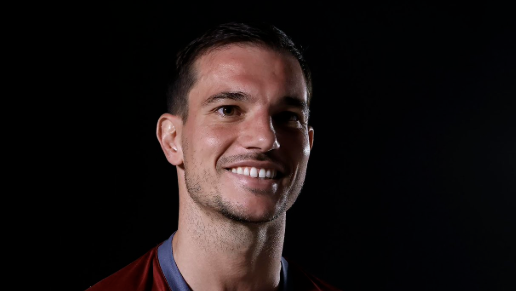 Cédric Soares na sua apresentação no São Paulo