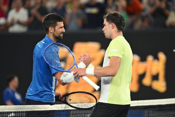 O que disse Djokovic a Jaime Faria junto à rede