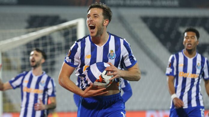 Nico González foi herói em Belgrado e o seu golo apurou o FC Porto para o play-off da UEFA Europa League (FOTO: ANDREJ CUKIC/LUSA)