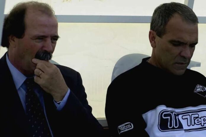 Artur Jorge com Raúl Águas na Académica