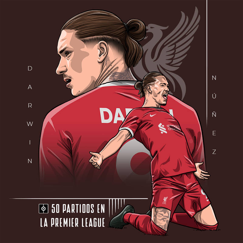 50 partidos en Premier de Darwin Núñez