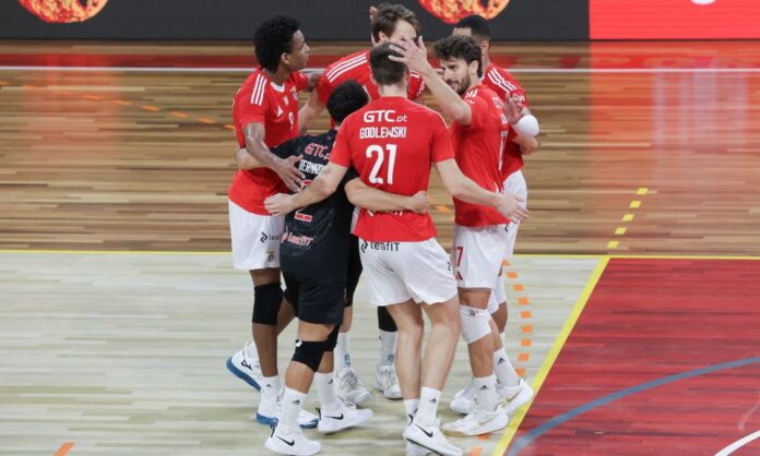 Equipa de voleibol do Benfica. Foto SLB