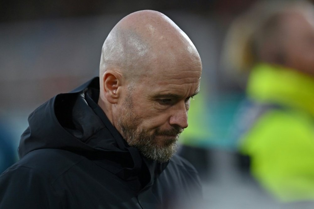 O Manchester United demitirá Ten Hag após a final da FA Cup. AFP