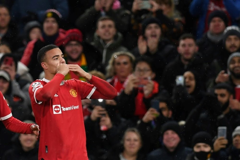 O United abre as portas para a volta de Greenwood. AFP