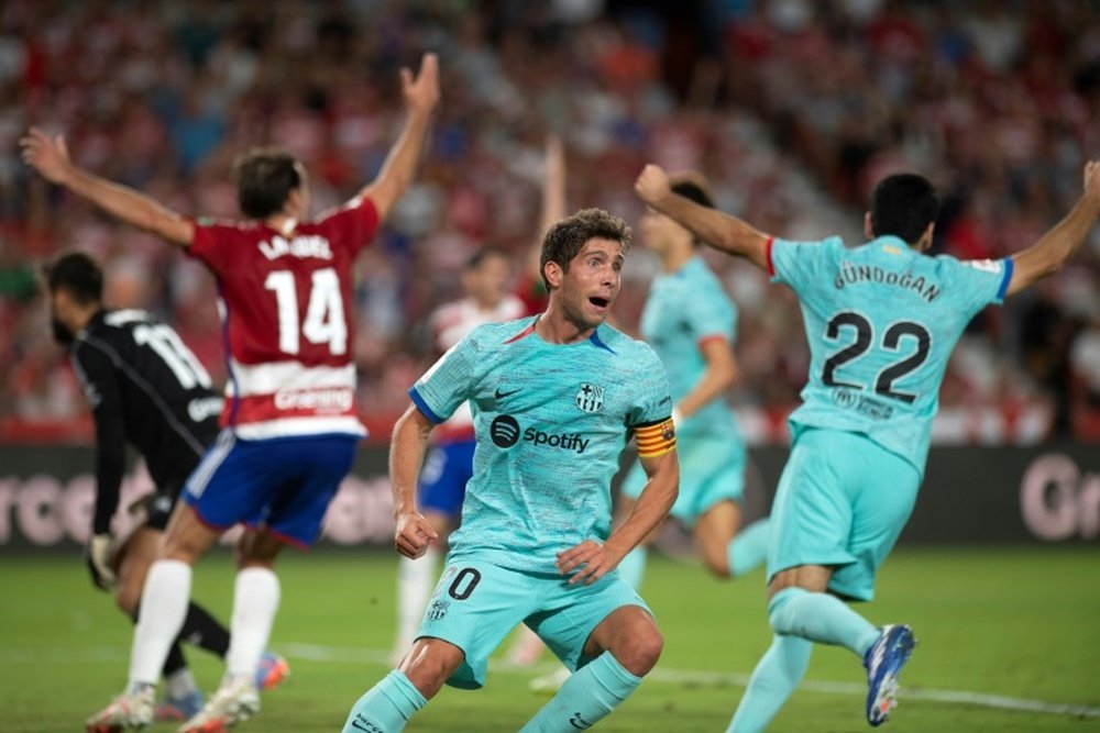 Sergi Roberto falou sobre a continuidade de Xavi. AFP