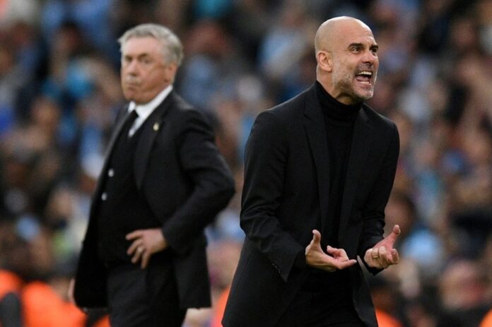 Pep Guardiola não tem medo do Real Madrid. AFP