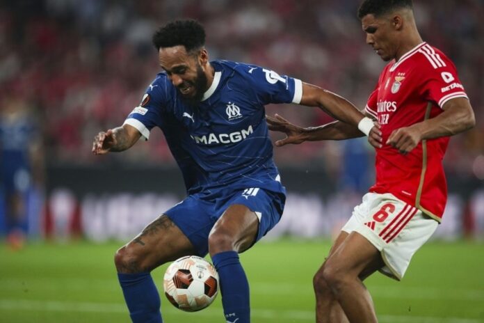 Escalações confirmadas de Marselha e Benfica. AFP