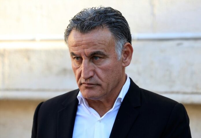 A ida de Christophe Galtier para o Catar foi um fracasso. AFP