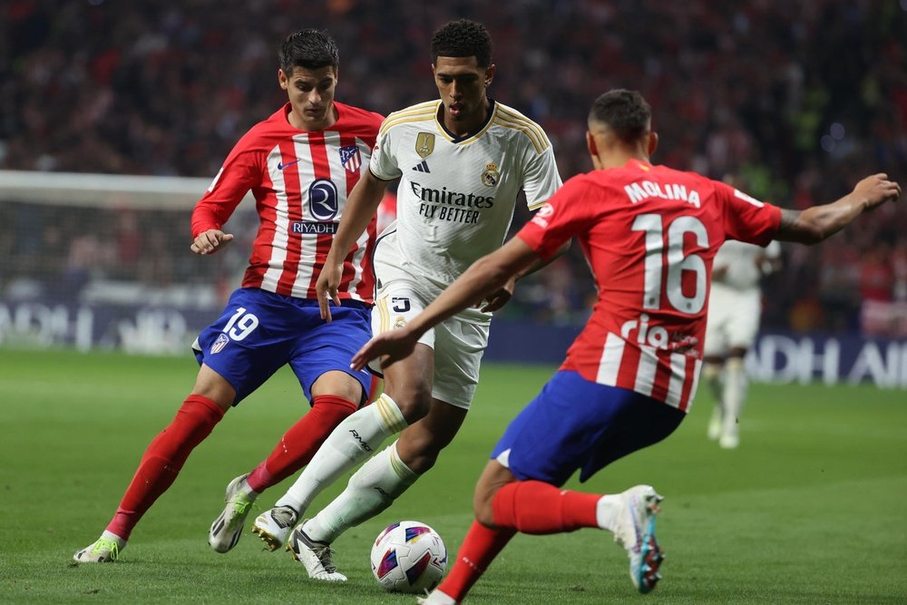 Escalações confirmadas de Atlético de Madrid e Real Madrid. EFE