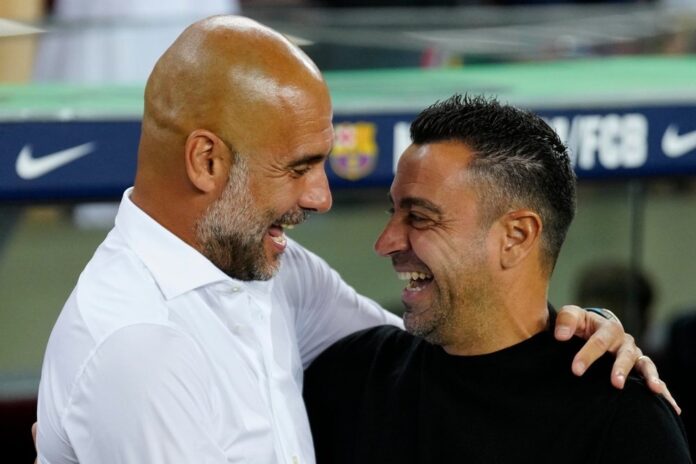Guardiola foi questionado sobre a demissão de Xavi. EFE
