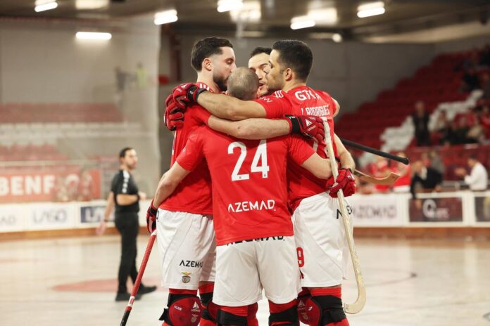 Equipa de hóquei em patins do Benfica. Foto SL Benfica