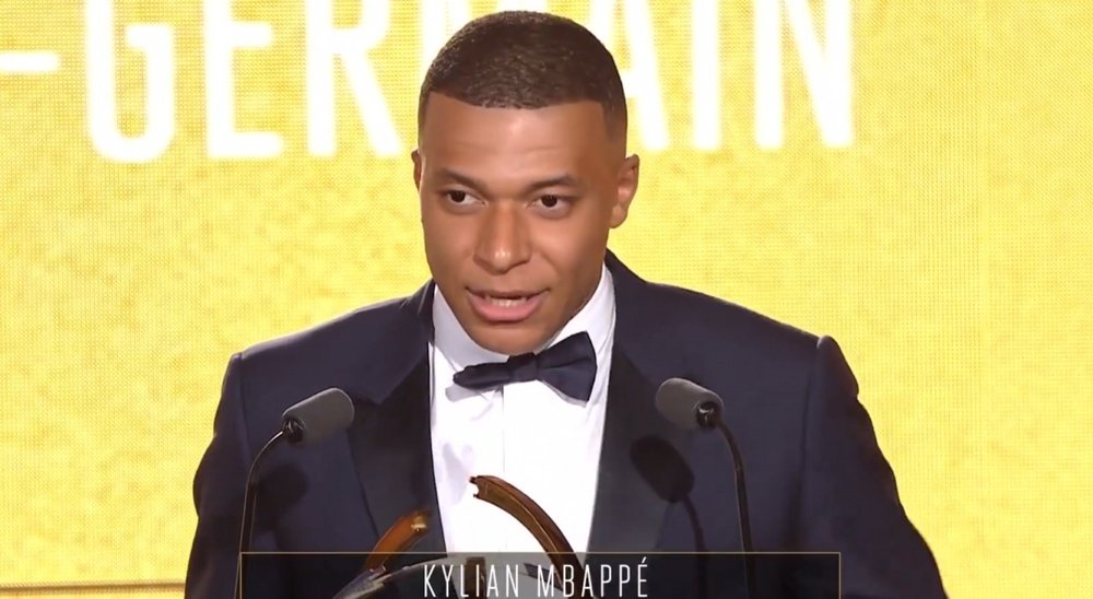Discurso de despedida de Mbappé. Captura/PVSportFR
