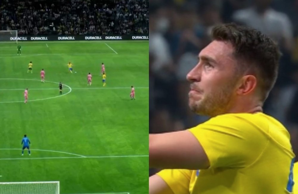 Laporte, candidato ao Puskás. Captura/DAZN_ES