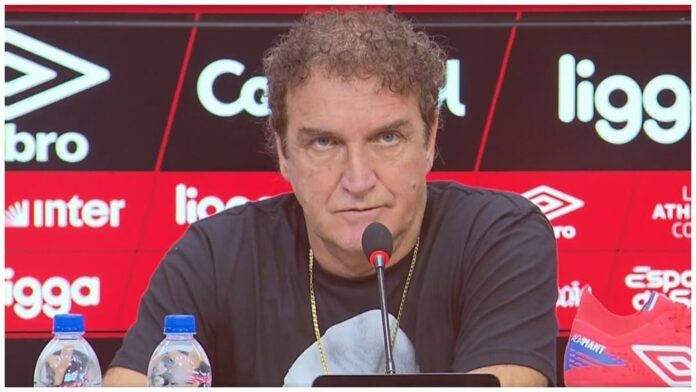 Cuca se pronuncia após estreia com o Athletico-PR. Captura de Tela/Globo Esporte