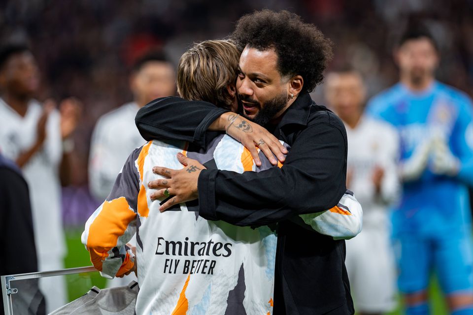 Marcelo homenageado em Madrid pelo Real