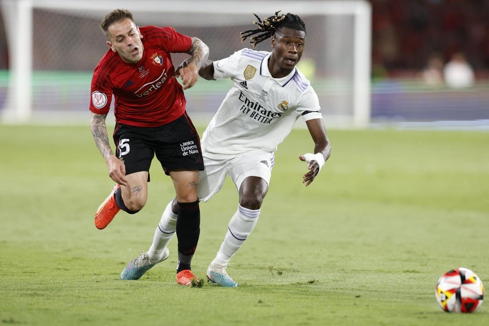 Escalações confirmadas de Osasuna e Real Madrid. EFE