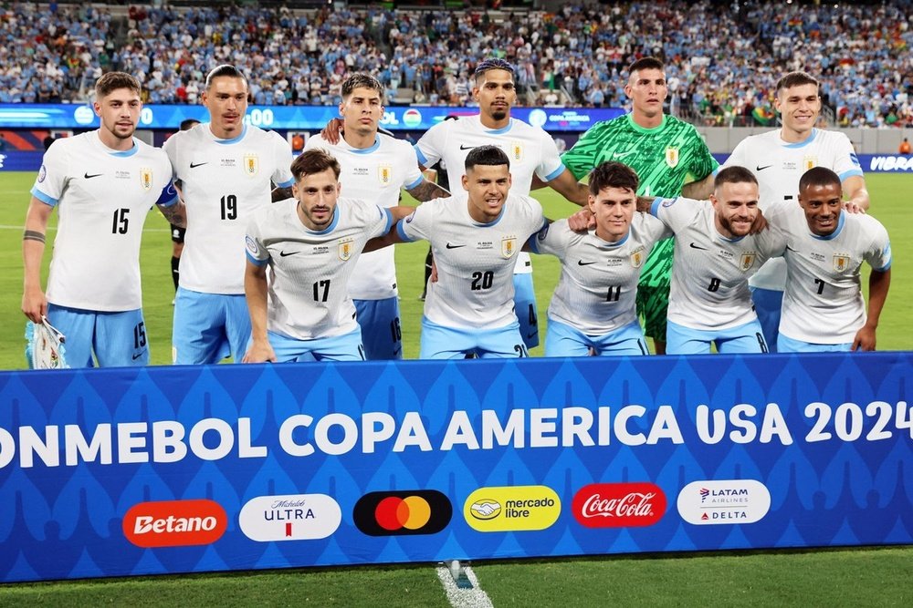 A Seleção Uruguaia, em foto de arquivo. EFE