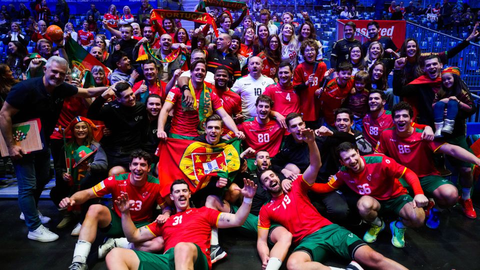 Festa da Seleção Nacional de andebol no Mundial 2025