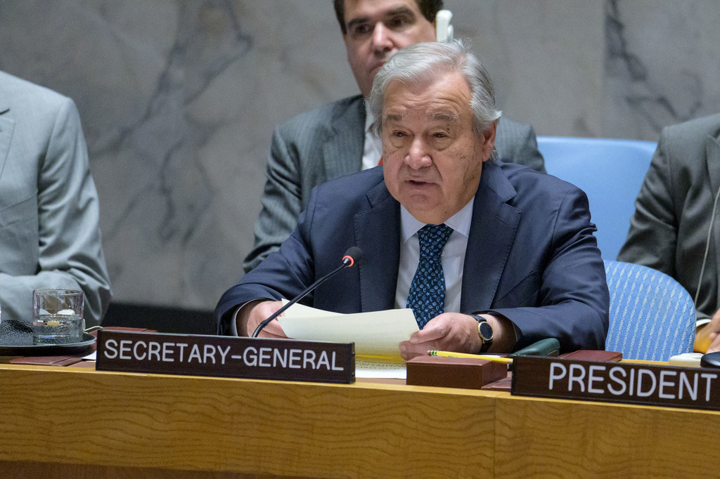 António Guterres fez um apelo pelo fim dos combates e em favor do retorno de negociações sérias