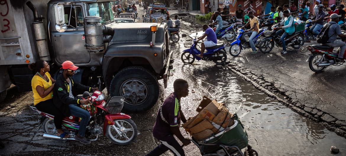 Les Cayes, uma pequena cidade no sul do Haiti