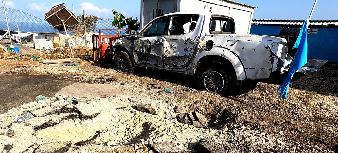 Incidentes no perímetro da Unifil causaram danos a câmeras de vigilância e muros de perímetro