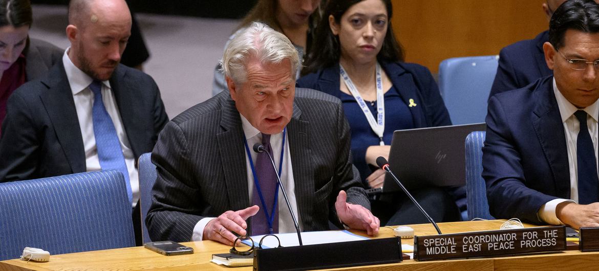 O coordenador especial da ONU para o Processo de Paz na Oriente Médio, Tor Wennesland O coordenador especial da ONU para o Processo de Paz na Oriente Médio, Tor Wennesland