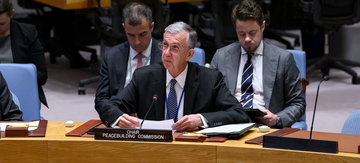 O embaixador do Brasil, Sérgio França Danese, presidente da Comissão de Consolidação da Paz, participa de reunião do Conselho de Segurança sobre a manutenção da paz internacional e da segurança dos países africanos O embaixador do Brasil, Sérgio França Danese, presidente da Comissão de Consolidação da Paz, participa de reunião do Conselho de Segurança sobre a manutenção da paz internacional e da segurança dos países africanos