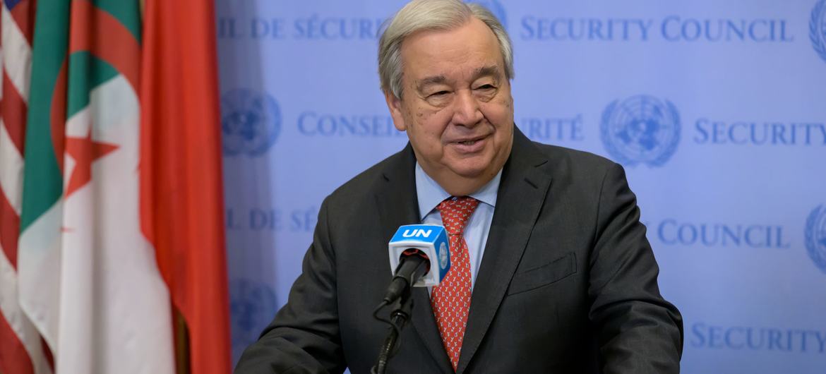 O secretário-geral da ONU, António Guterres