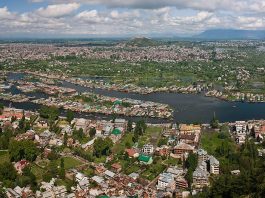 Srinagar, a maior cidade de Jammu e Caxemira