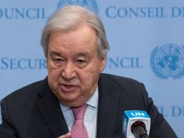 O secretário-geral da ONU, António Guterres