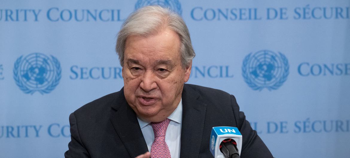 O secretário-geral da ONU, António Guterres