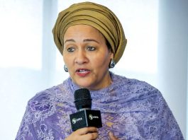 A vice-secretária-geral da ONU, Amina Mohammed