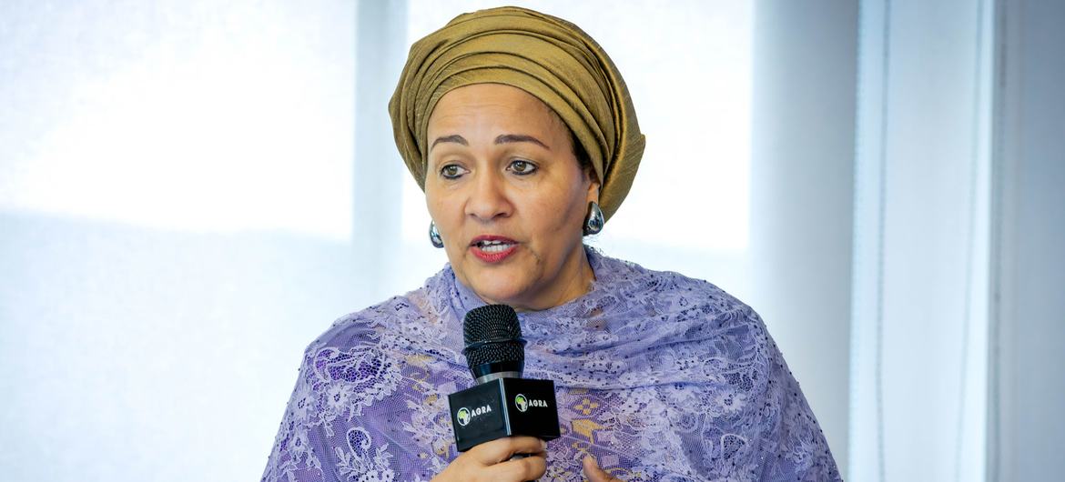 A vice-secretária-geral da ONU, Amina Mohammed