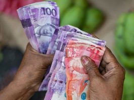 Vendedor de frutas nas Filipinas