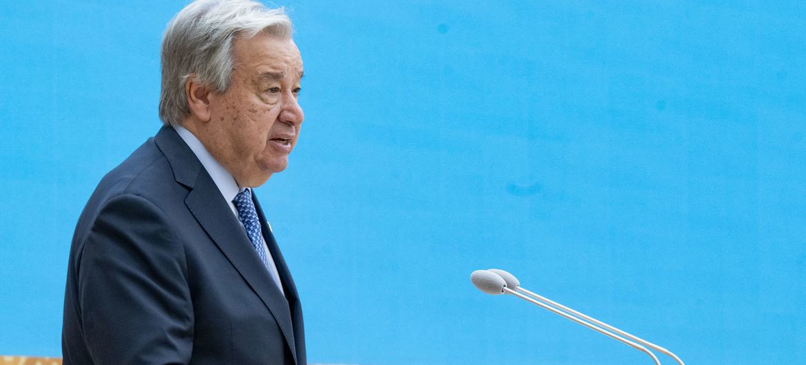 António Guterres enfatizou que a conferência reflete uma nova era de cooperação que está se formando em toda a Ásia Central