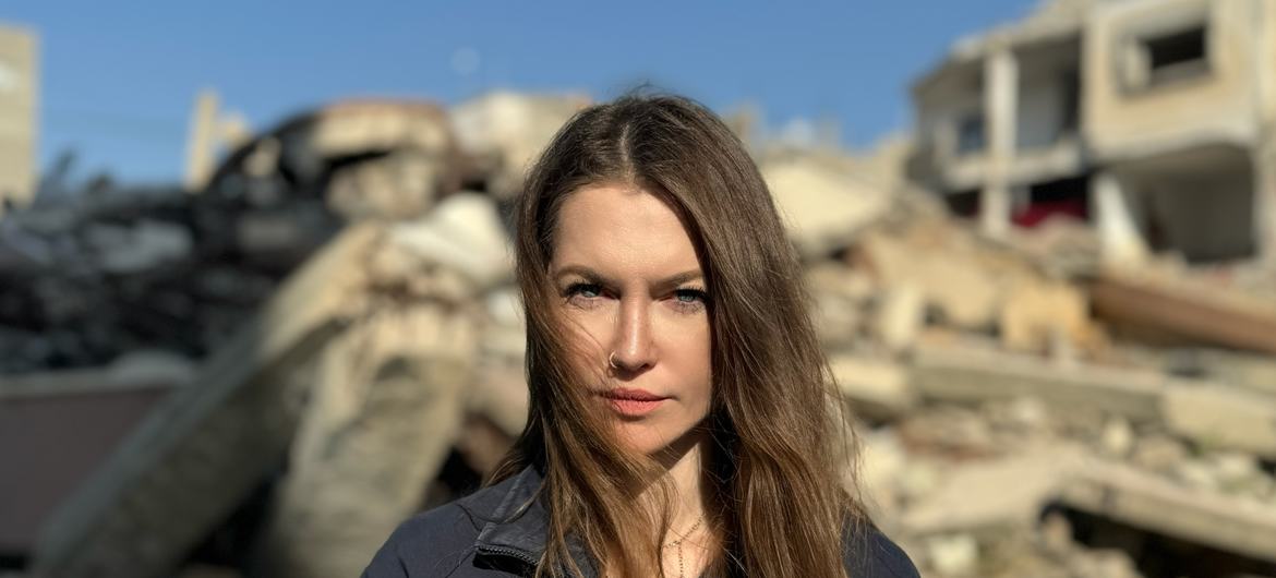 A porta-voz do Ocha em Gaza, Olga Cherevko