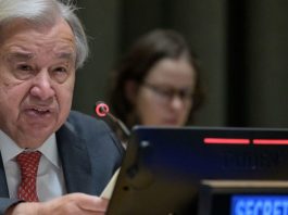 O secretário-geral, António Guterres