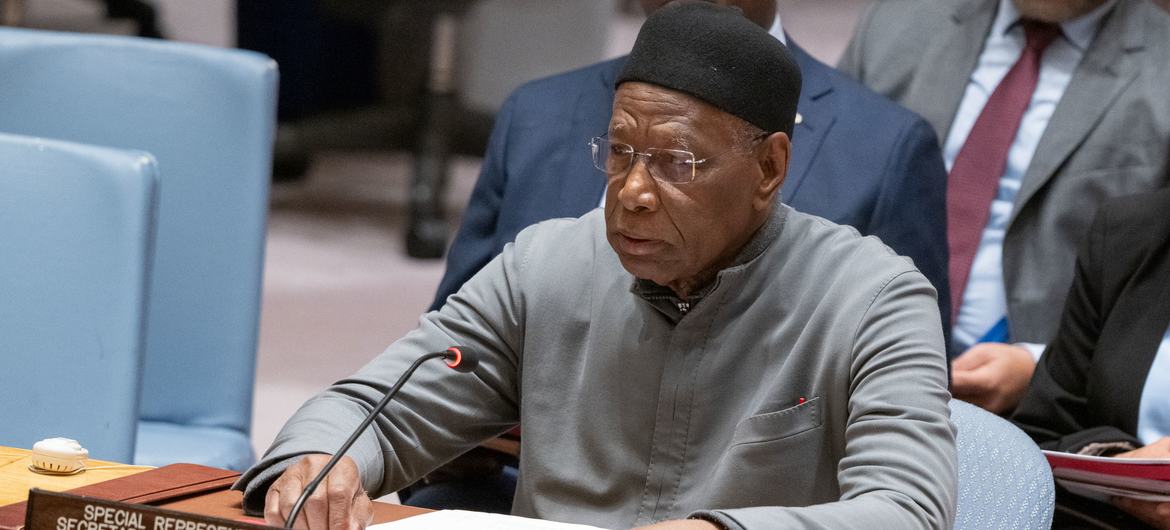 O representante especial do secretário-geral na Líbia, Abdoulaye Bathily O representante especial do secretário-geral na Líbia, Abdoulaye Bathily