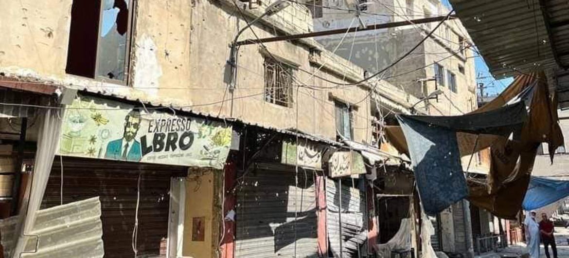 Ein El Hilweh, o maior campo de refugiados palestinos no Líbano Ein El Hilweh, o maior campo de refugiados palestinos no Líbano
