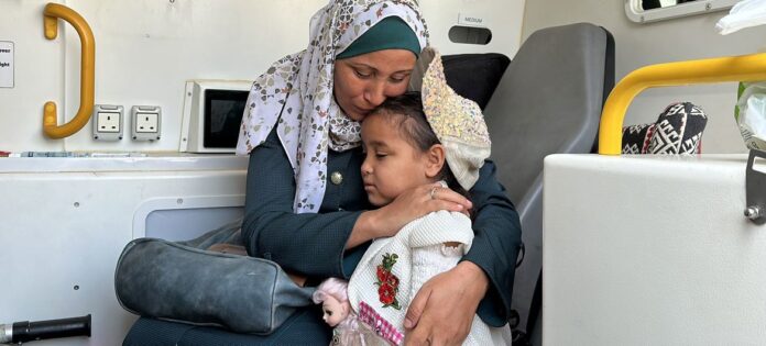 Pacientes transferidos para hospitais no sul de Gaza por uma missão da ONU (arquivo)