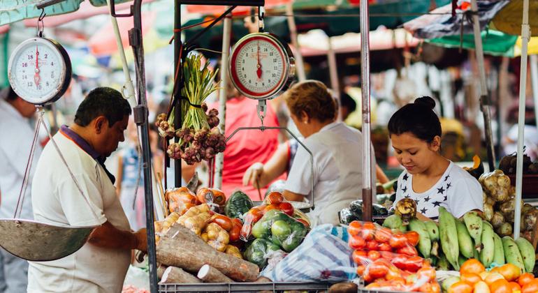 Feira em Piedecuesta, Colômbia