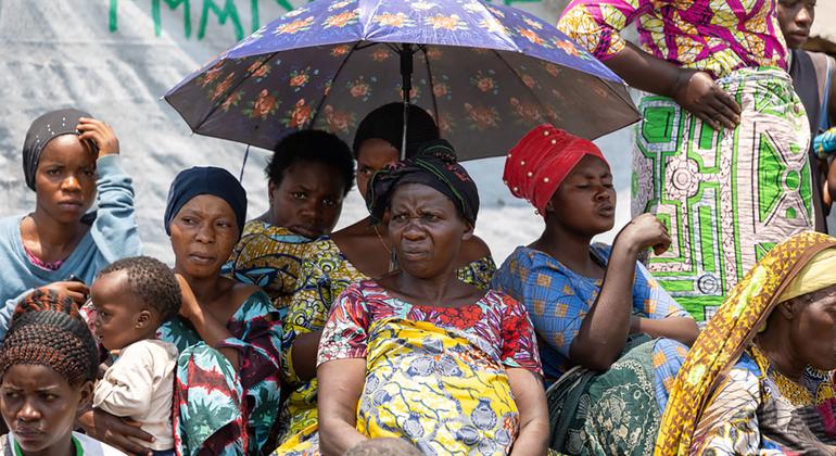 Deslocados pela violência em Kivu Norte