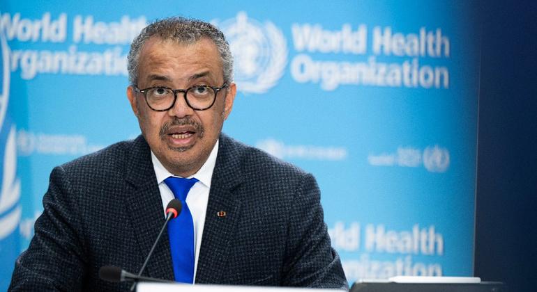 Diretor-geral da OMS, Tedros Ghebreyesus Diretor-geral da OMS, Tedros Ghebreyesus