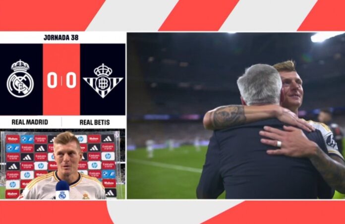 Kroos analisou seu último jogo no Bernabéu. Captura/MovistarLaLiga