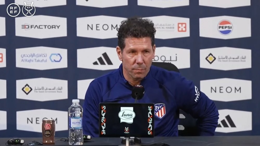 Simeone não quis enviar uma mensagem à sua torcida, porque já sabe que eles estarão ao seu lado. EFE