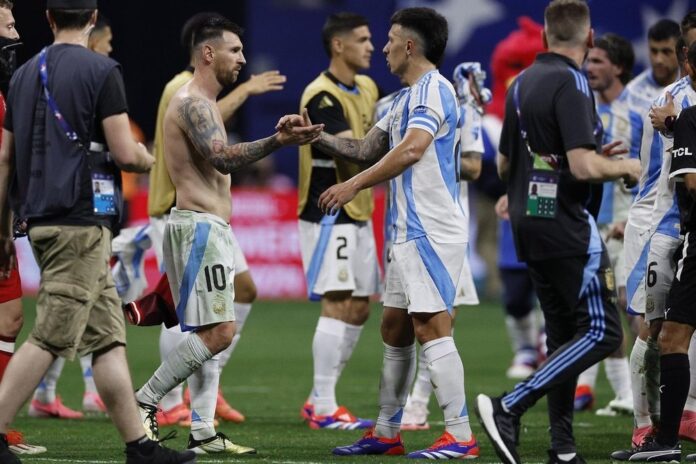Messi, ao final da primeira partida pela Copa América. EFE