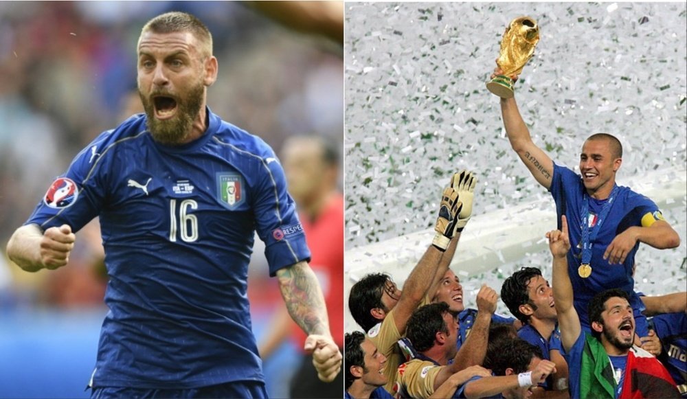 De Rossi e Cannavaro se reencontrarão nos bancos. AFP